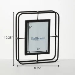 Sullivans Abstract Wire Tabletop Frame 10.25"H Black 11 Sullivans Abstract Wire Tabletop Frame 10.25"H Black -Decor Home GUEST f092487b 170b 4bec b7f6 ad8c9ab3a791