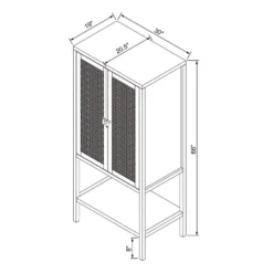 66" East Bluff Woven Cabinet Black - Threshold™ Designed With Studio McGee -Default Template 1 GUEST f0f96919 4336 4aac bf37 3083b43583f1