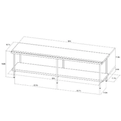 Wood And Metal TV Stand For TVs Up To 60" - Room Essentials™ -Default Template 1 GUEST f2ab031b ee97 4ed0 a48d 1bc0bae2773f
