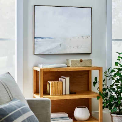 30" X 24" Painted Beach Embellished Framed Wall Canvas - Threshold™ Designed With Studio McGee 1 30" X 24" Painted Beach Embellished Framed Wall Canvas - Threshold™ Designed With Studio McGee