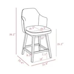 Kinston Swivel Curved Back Upholstered Counter Height Barstool - Threshold™ -Default Template 1 GUEST f6337fc0 e348 447d 9f0e eeca9263a691