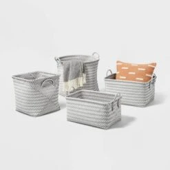 Large Woven Rectangular Storage Basket Gray/White - Brightroom™ -Default Template 1 GUEST f7afc392 cd5f 4f5b b71c de34f8204ec5