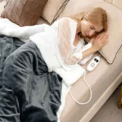 Tangkula 50" X 60" Heated Electric Reversible Fleece Blanket Blanket Throw W/ 10 Heat Levels, 9 Hours Auto Shut-Off, Overheat Protection Gray 12 Tangkula 50" X 60" Heated Electric Reversible Fleece Blanket Blanket Throw W/ 10 Heat Levels, 9 Hours Auto Shut-Off, Overheat Protection Gray -Default Template 1 GUEST fbb59535 576b 4406 9195 ee135ff135bc