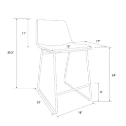 Bowden Faux Leather Counter Height Barstool - Threshold™ -Default Template 1 GUEST fc17995b 497f 4a5a 958c c9c8bb9e68cc
