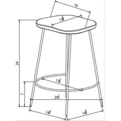 Metal Base Counter Height Barstools With Wood Seat Brown - Threshold™ Designed With Studio McGee -Default Template 1 GUEST fc6ba567 7d0a 4f6c a2d1 6fb42b1cfa64