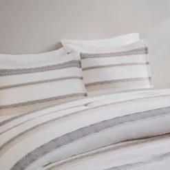 Madison Park 5pc Cove Clipped Jacquard Comforter Set White/Assorted Beiges 11 Madison Park 5pc Cove Clipped Jacquard Comforter Set White/Assorted Beiges -Decor Home GUEST fd05b8f6 89ca 411c b783 644df258ccaa