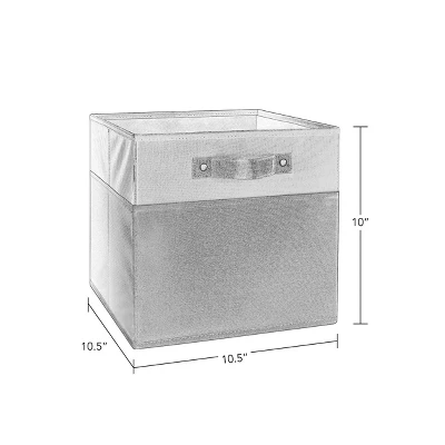 2pc Kids' 10.5" Two-Toned Folding Storage Bin Set - RiverRidge Home 5 2pc Kids' 10.5" Two-Toned Folding Storage Bin Set - RiverRidge Home - Image 5