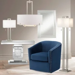 Possini Euro Design Modern Floor Lamp 62" Tall Brushed Nickel Openwork Rectangular Profile Off White Fabric Shade For Living Room Reading -Default Template 1 GUEST fe25067f a19c 4e1c 829e 5d26bb3dff2f